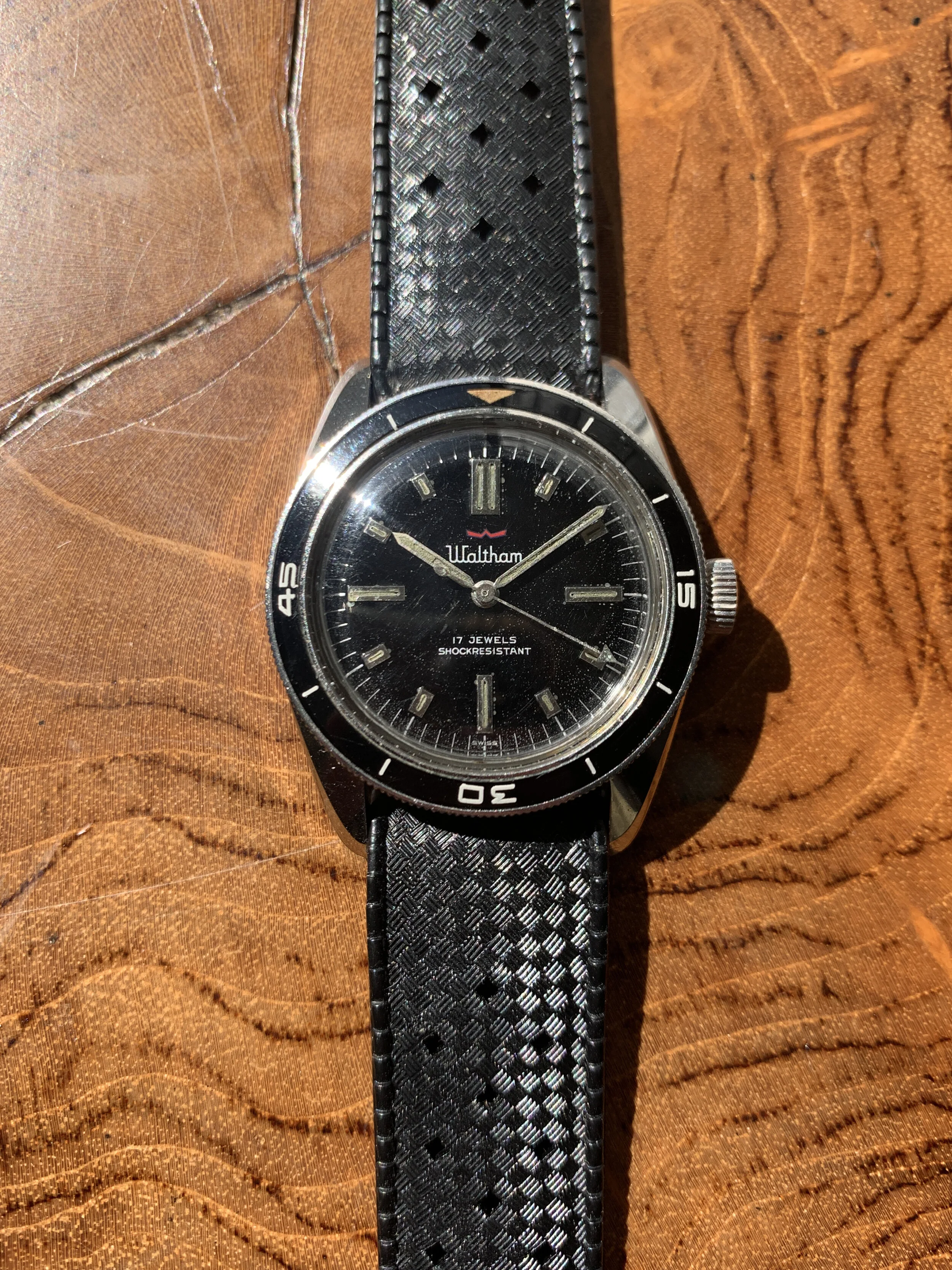 1960's Waltham MC4 Bathyscaphe Skin Diver made by Blancpain (Paul